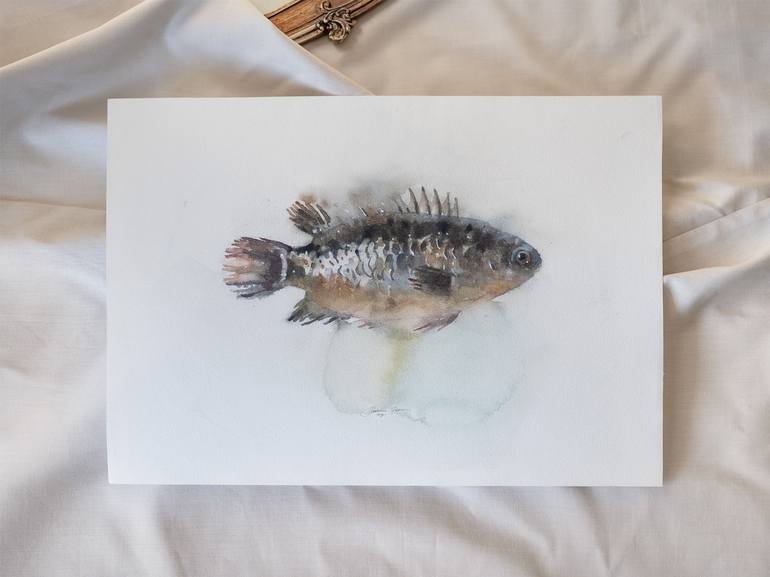 Original Fish Painting by Ekaterina Pytina