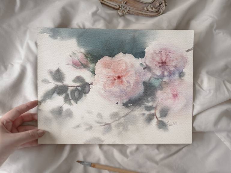 Original Impressionism Floral Painting by Ekaterina Pytina