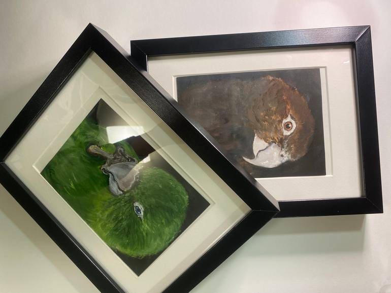 Original Art Deco Animal Painting by Anastasiia Kovalova