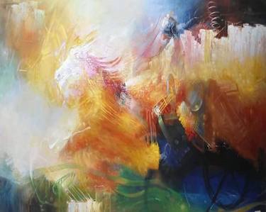 Original Abstract Painting by Cristian Jonson Robles Campaña