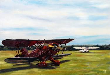 Original Aeroplane Painting by Jeffrey Dale Starr