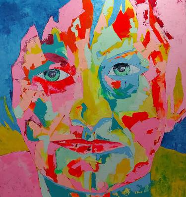 Original Abstract Expressionism Portrait Paintings by Georgi Sabev