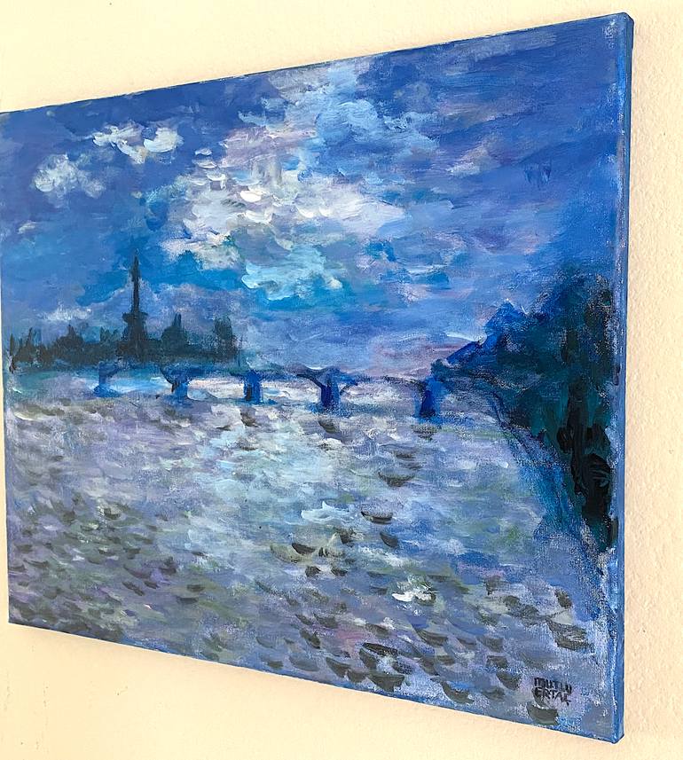 Original Expressionism Landscape Painting by Mutlu Ertac