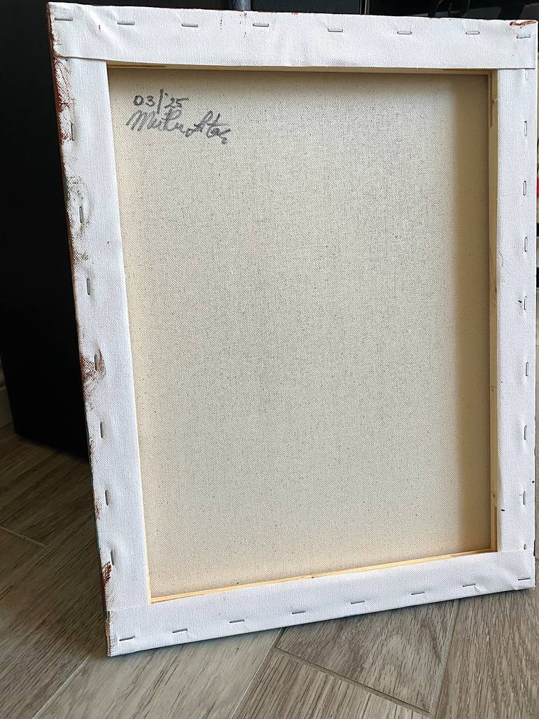 Original Expressionism Floral Painting by Mutlu Ertac
