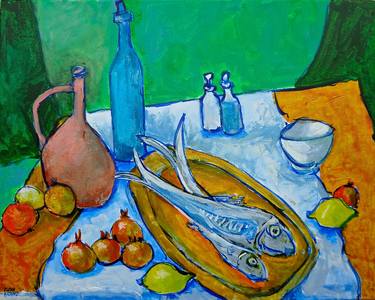 Original Still Life Paintings by Mutlu Ertac