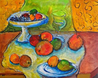 Still Life with Fruit Dish After Cezanne thumb