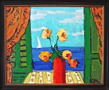 Original Impressionism Seascape Paintings by Mutlu Ertac