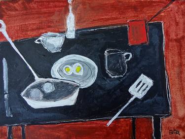 Original Minimalism Kitchen Paintings by Mutlu Ertac