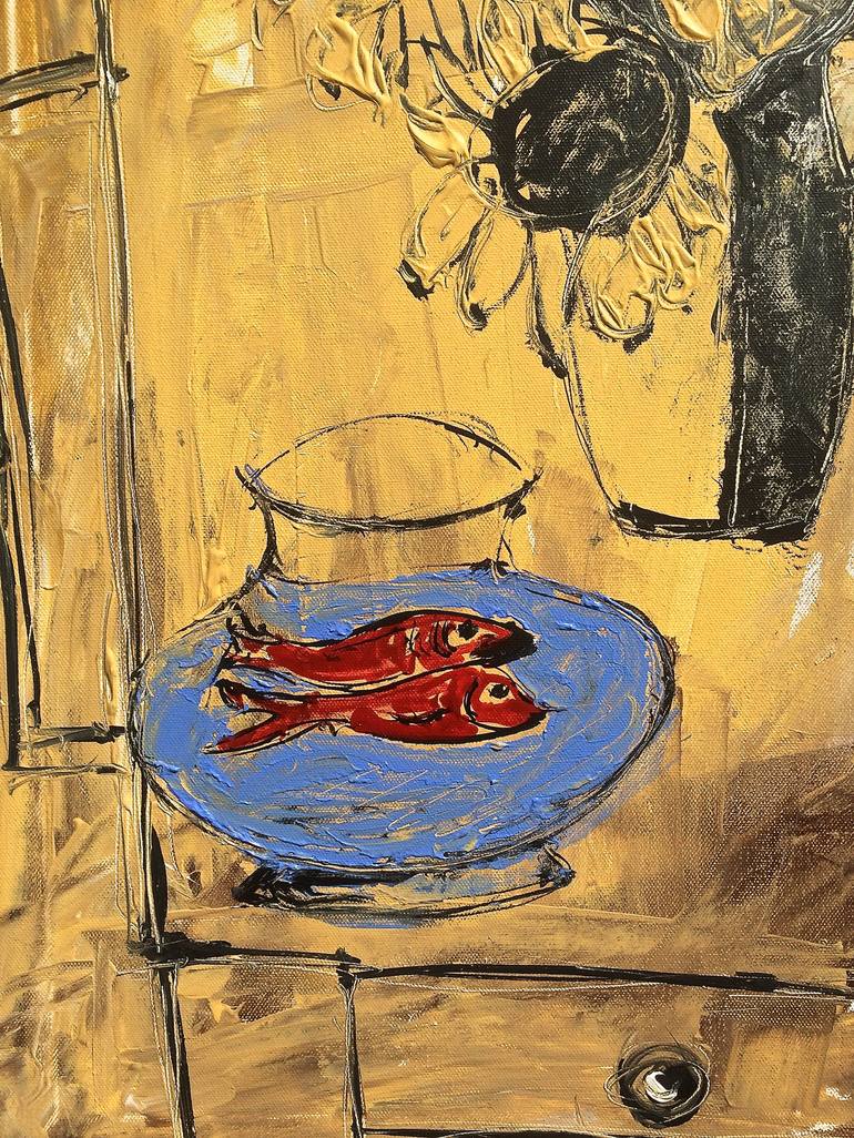 Original Expressionism Still Life Painting by Mutlu Ertac