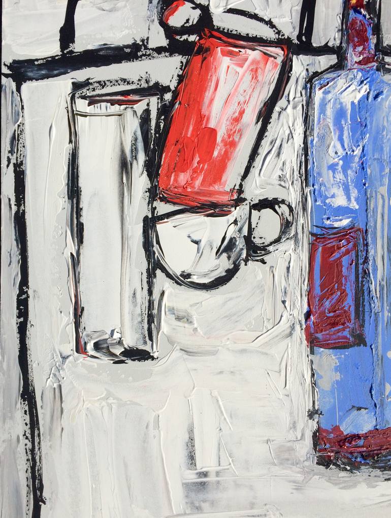 Original Expressionism Still Life Painting by Mutlu Ertac