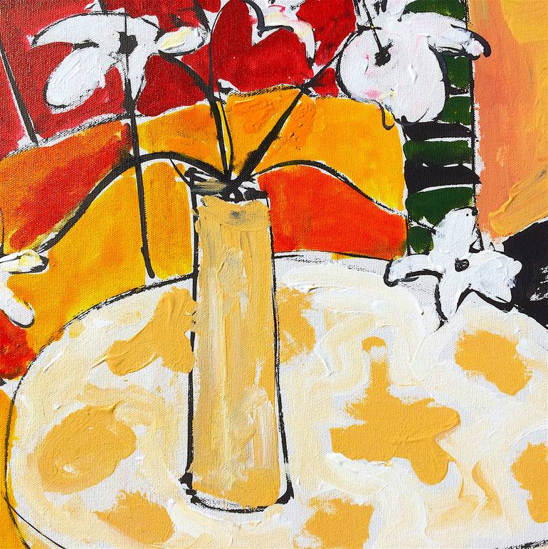 Original Expressionism Still Life Painting by Mutlu Ertac