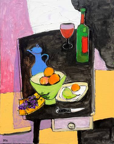 Still Life with Grapes, Pear, Oranges thumb