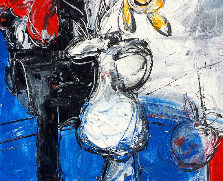 Original Expressionism Still Life Painting by Mutlu Ertac