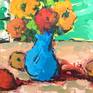 This work was done in 2007, I was looking through my previous paintings and found this one , and the colors and composition and vividness made me to upload this work.
Inspired by Impressionist painters, Cezanne, Van Gogh, Monet...