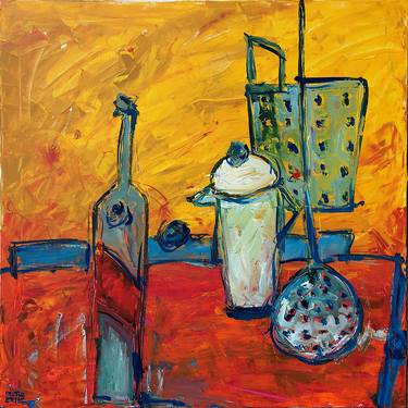 Original Expressionism Still Life Paintings by Mutlu Ertac