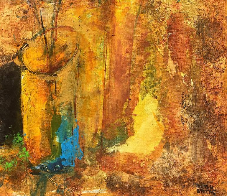 Original Expressionism Still Life Painting by Mutlu Ertac