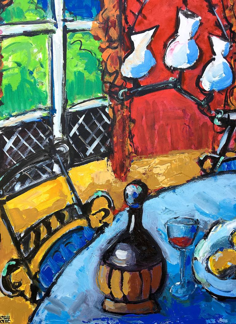 Original Impressionism Still Life Painting by Mutlu Ertac