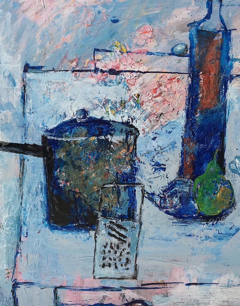 Original Expressionism Food & Drink Painting by Mutlu Ertac