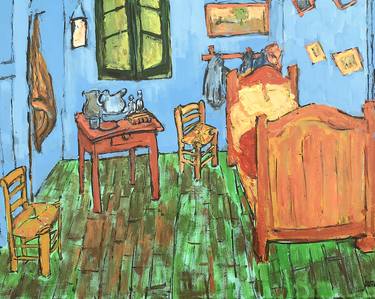 Vincent S Bedroom In Arles After Van Gogh Painting By Mutlu