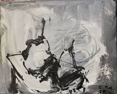 Original Abstract Expressionism Still Life Paintings by Mutlu Ertac