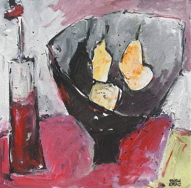 Original Expressionism Still Life Paintings by Mutlu Ertac