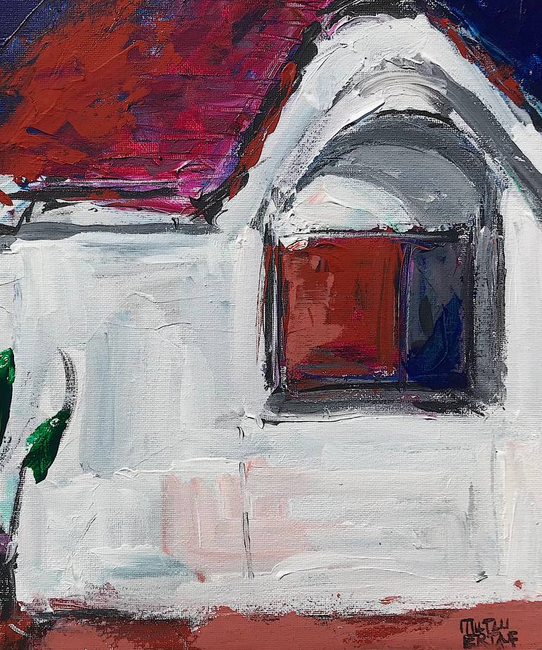 Original Expressionism Outer Space Painting by Mutlu Ertac