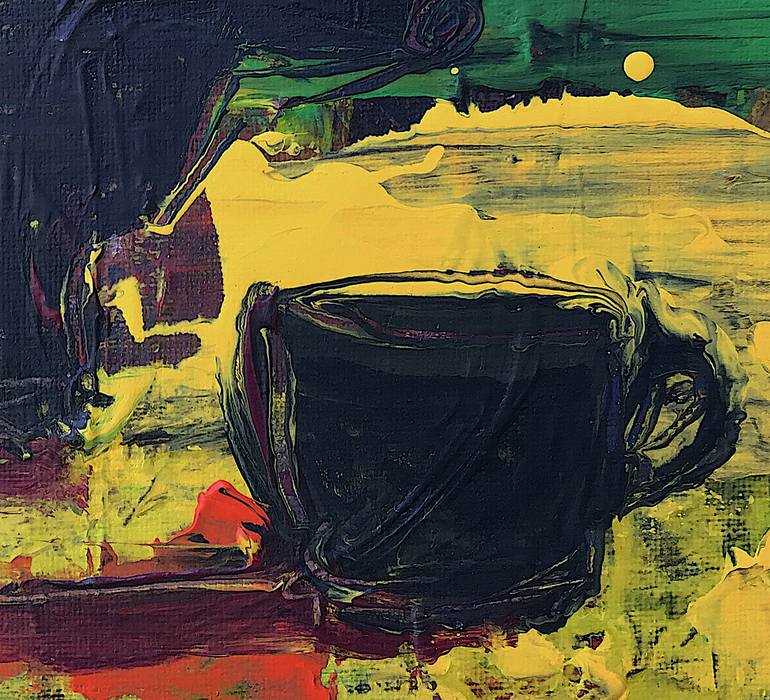 Original Expressionism Still Life Painting by Mutlu Ertac