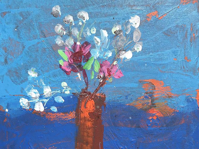 Original Impressionism Still Life Painting by Mutlu Ertac