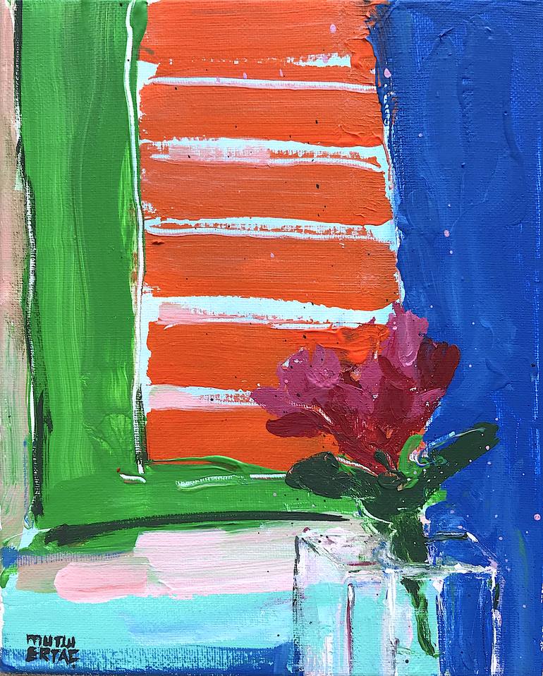 Original Impressionism Still Life Painting by Mutlu Ertac