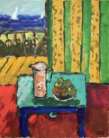 Original Expressionism Interiors Paintings by Mutlu Ertac