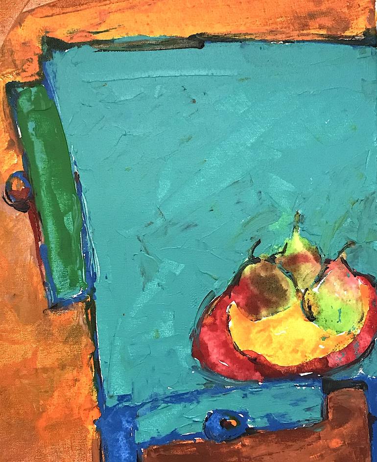 Original Expressionism Food Painting by Mutlu Ertac