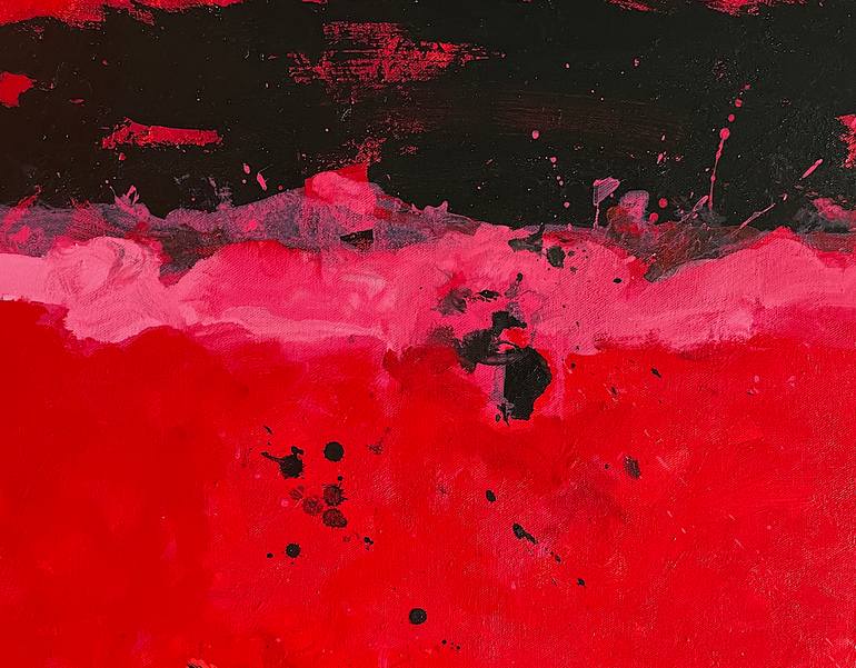 Original Abstract Expressionism Abstract Painting by Mutlu Ertac