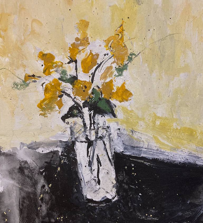 Original Impressionism Still Life Painting by Mutlu Ertac