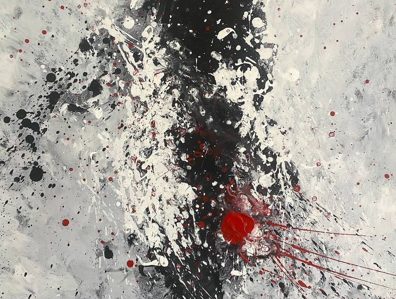 Original Abstract Expressionism Abstract Painting by Mutlu Ertac