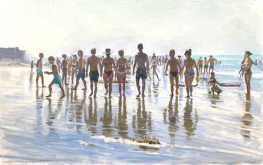 Original Beach Paintings by Ana P Serres