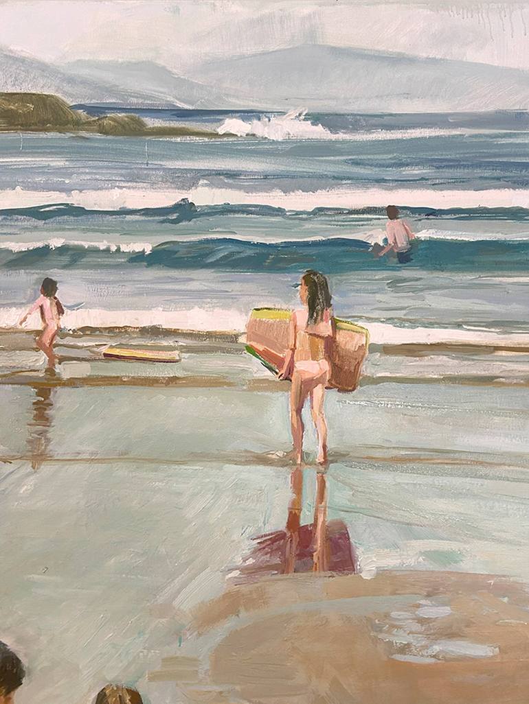 Original Realism Beach Painting by Ana P Serres