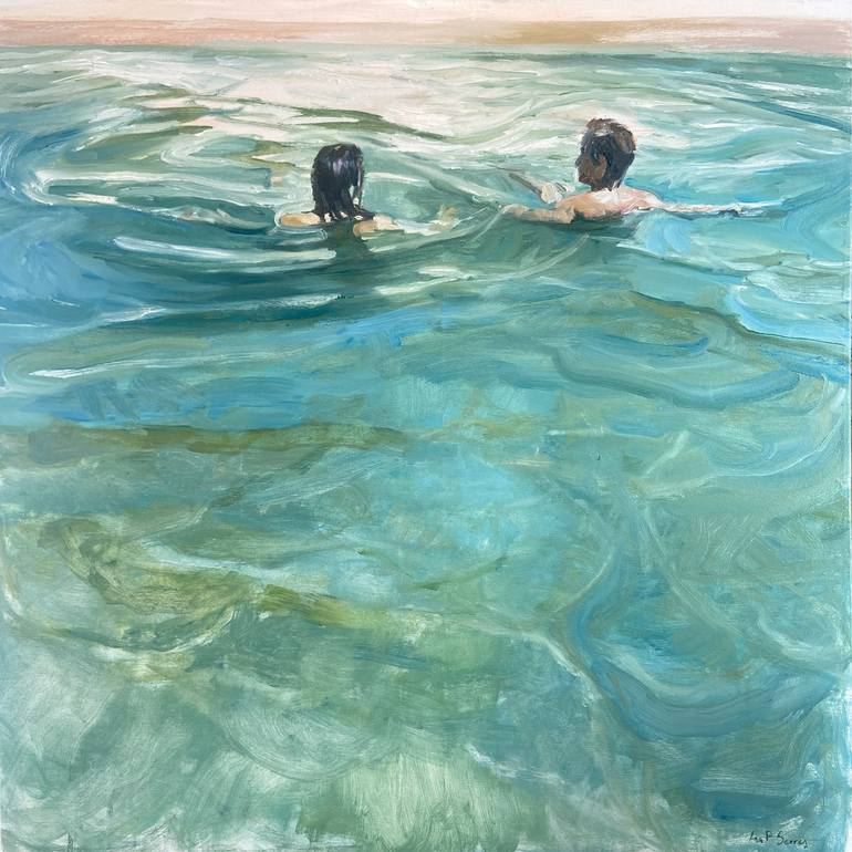 Print of Figurative Beach Paintings by Ana P Serres