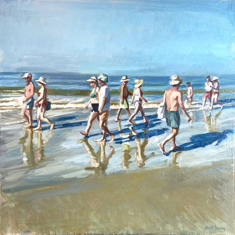 Print of Figurative Beach Paintings by Ana P Serres