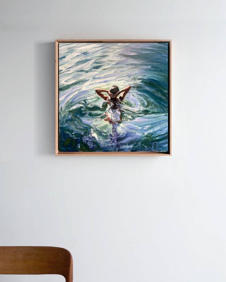 Original Contemporary Beach Painting by Ana P Serres