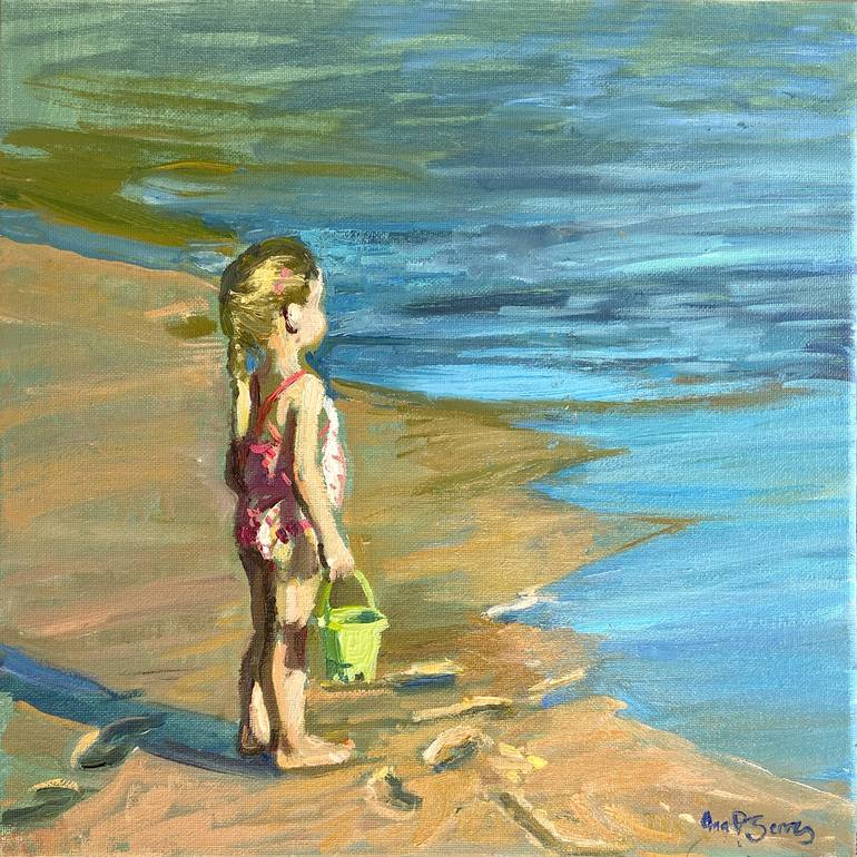 Print of Figurative Beach Paintings by Ana P Serres