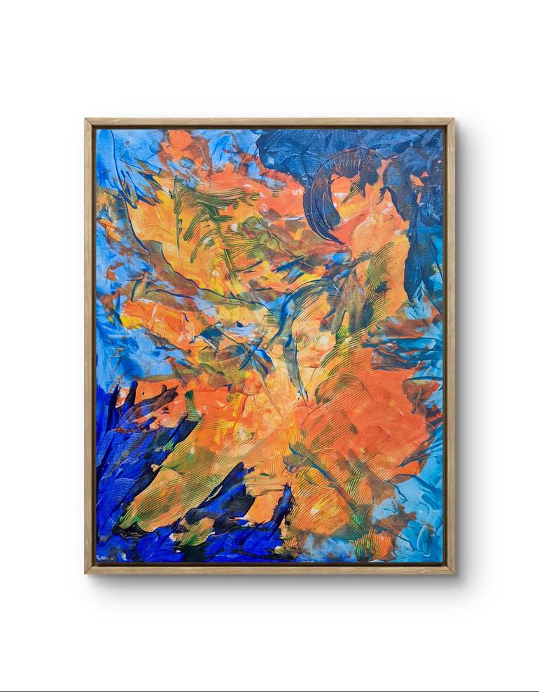 Original Abstract Expressionism Abstract Mixed Media by Patricia Askew
