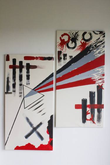 Original Abstract Paintings by Reckless Disregard