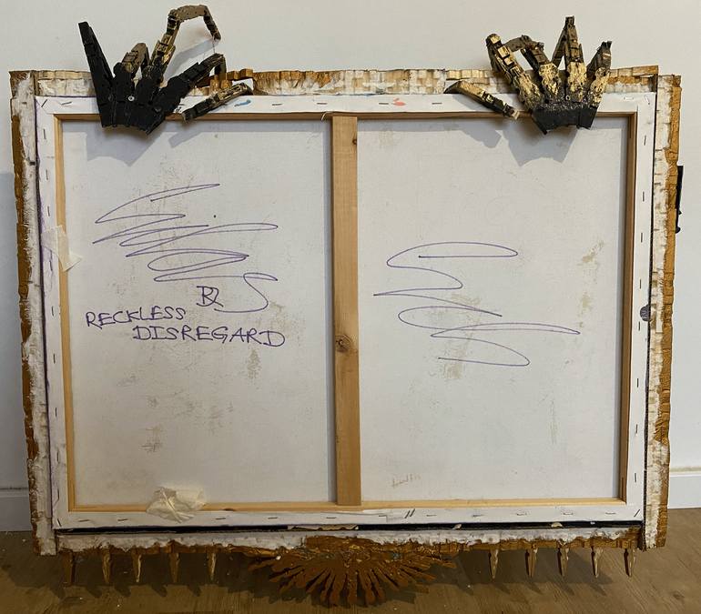Original Modernism Politics Painting by Reckless Disregard