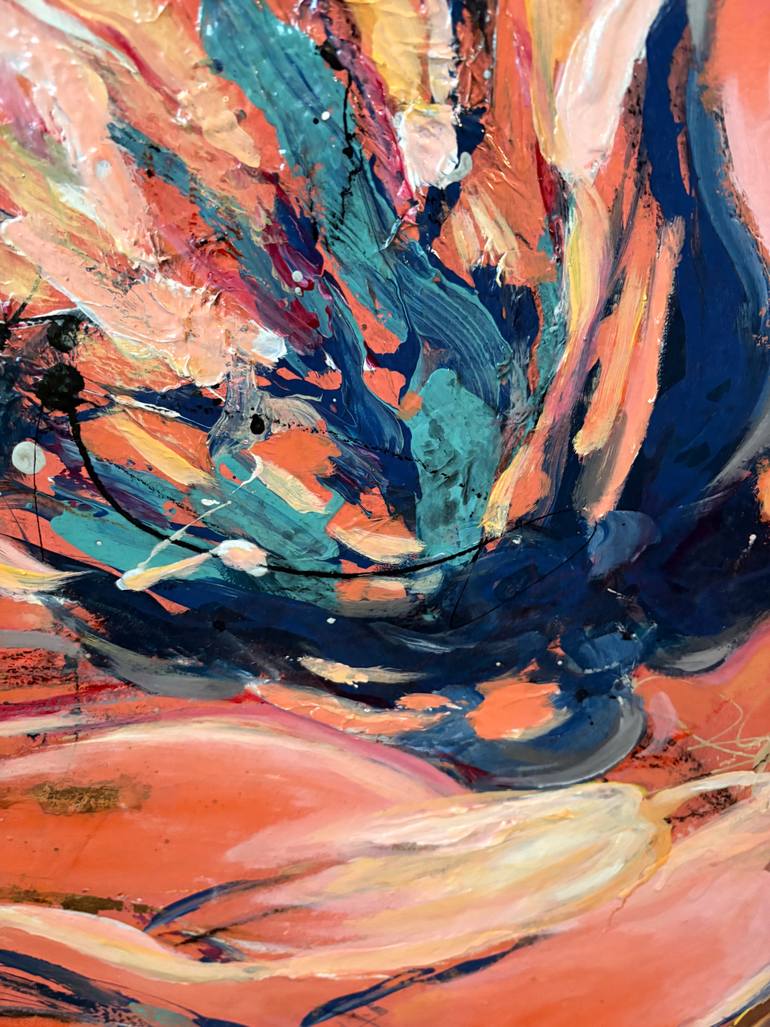 Original Art Deco Abstract Painting by Joanna Purvis