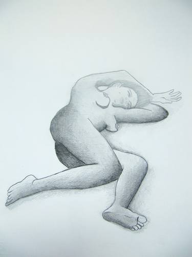 Original Figurative Body Drawings by Claudia Muliedda