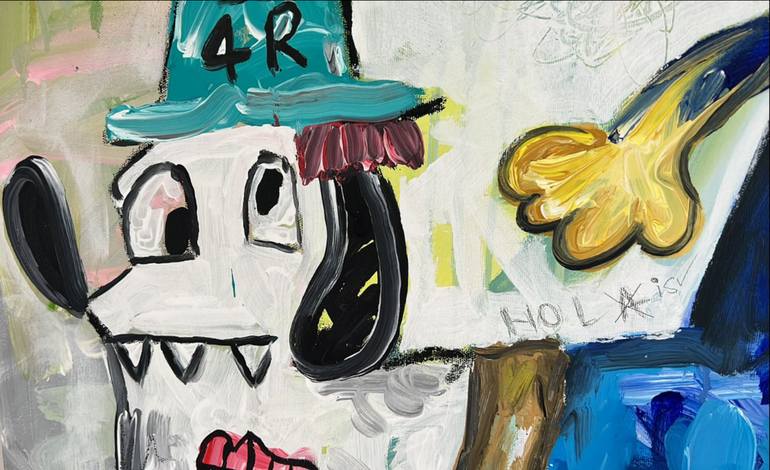 Original Contemporary Cartoon Painting by Daniel  Hurtado