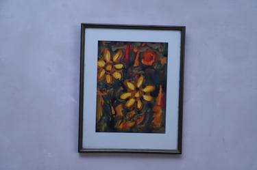 Original Abstract Expressionism Floral Paintings by Saurabh Dhawan