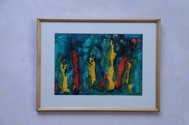 Original Abstract Expressionism Abstract Paintings by Saurabh Dhawan