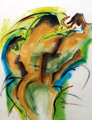 Original Abstract Expressionism Abstract Paintings by Saurabh Dhawan