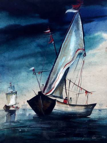 Original Abstract Expressionism Abstract Paintings by Saurabh Dhawan